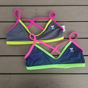 TYR Women's Durafast Lite Solid Crosscutfit Top Bundle Of 2 Sz S New Sample